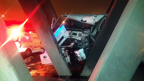 Truck collides with bridge Durban