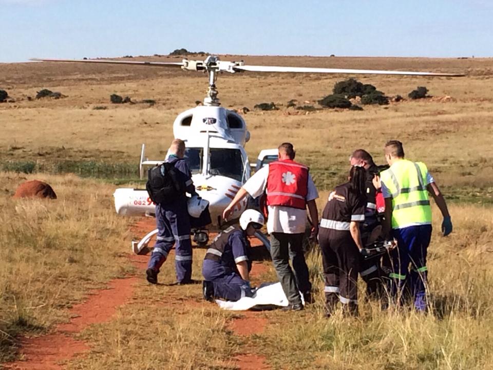 13 Year old evacuated after motorbike crash on farm at Heidelberg