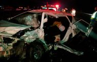 Car collides with barrier, killing one and injuring two