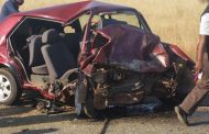 Bakkie and car collide injuring three  outside of Orkney