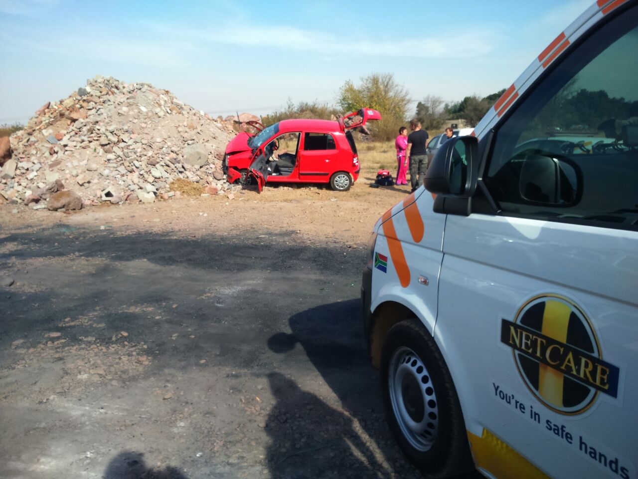 Vehicle rollover on the R25 near Garsfontein Road in Welbekend leaves man critically injured