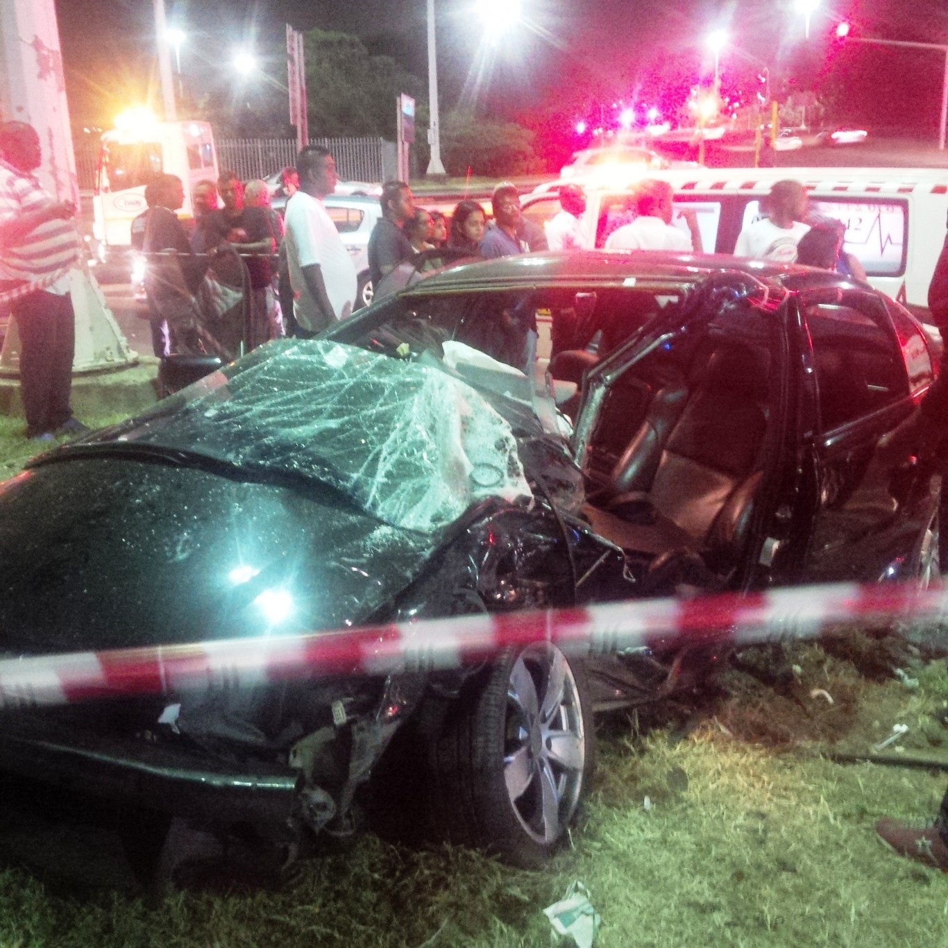 8 Injured in late night collision at intersection