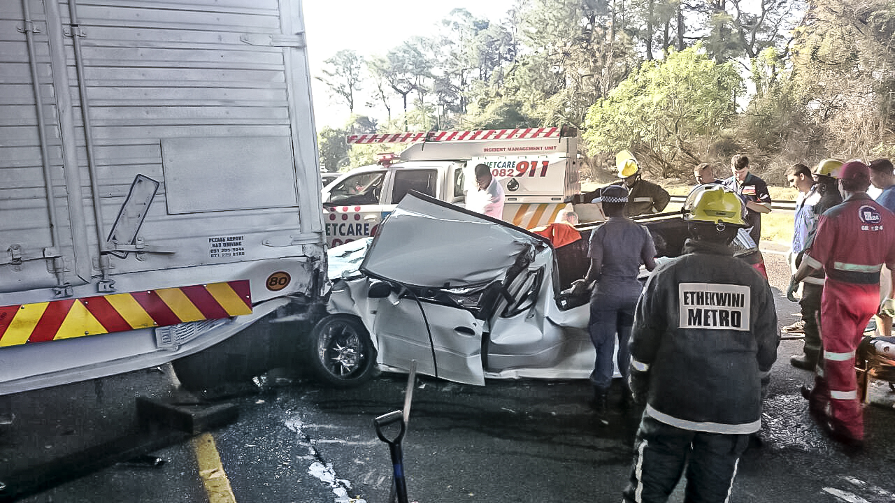 Driver injured in rear-end crash along M7 near the Winston Churchill off ramp