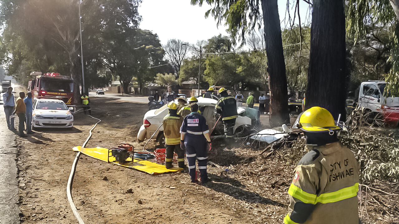 Two critically injured in road crash in Centurion