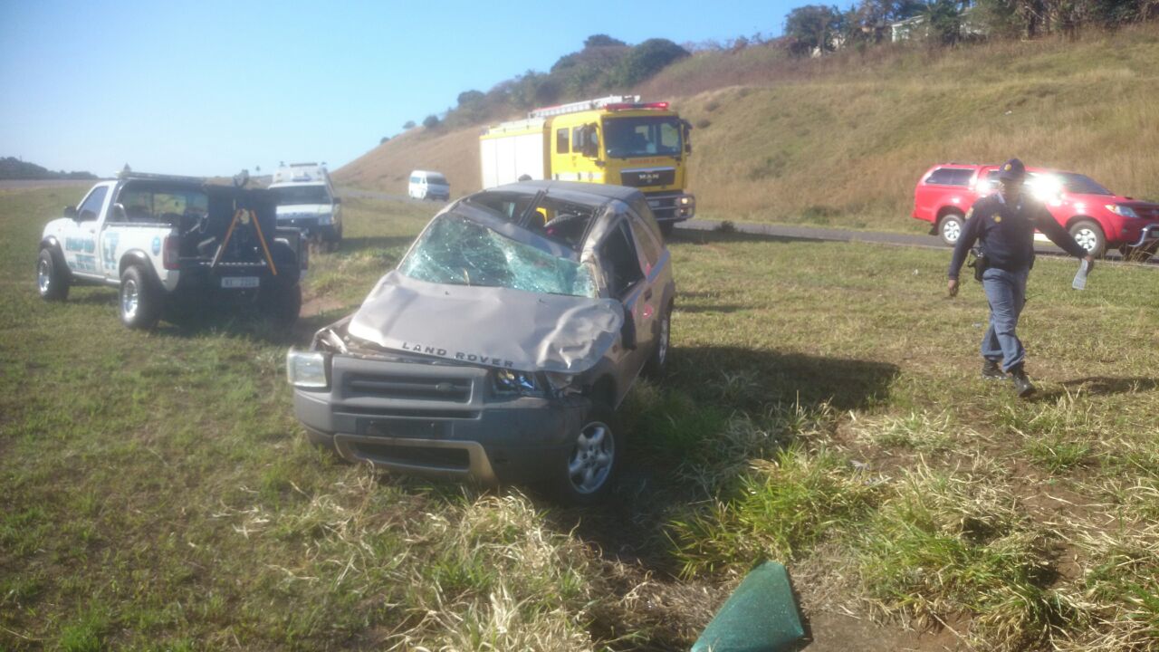 KZN N2 Umgababa rollover accident leaves woman injured