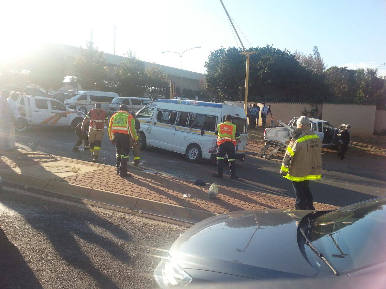 Three injured in taxi rollover in Centurion