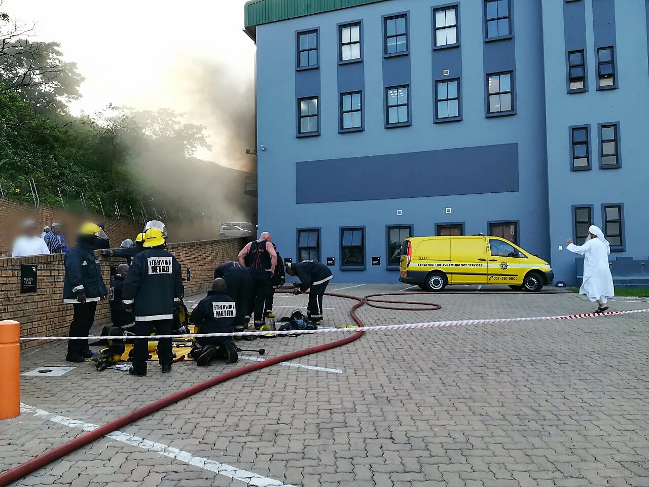 1 Injured in fire at business premises in Pinetown