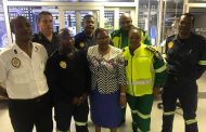 Baby boy rescued by Mangaung Fire Fighters and EMS Personnel in a pit latrine at Khayelitsha.