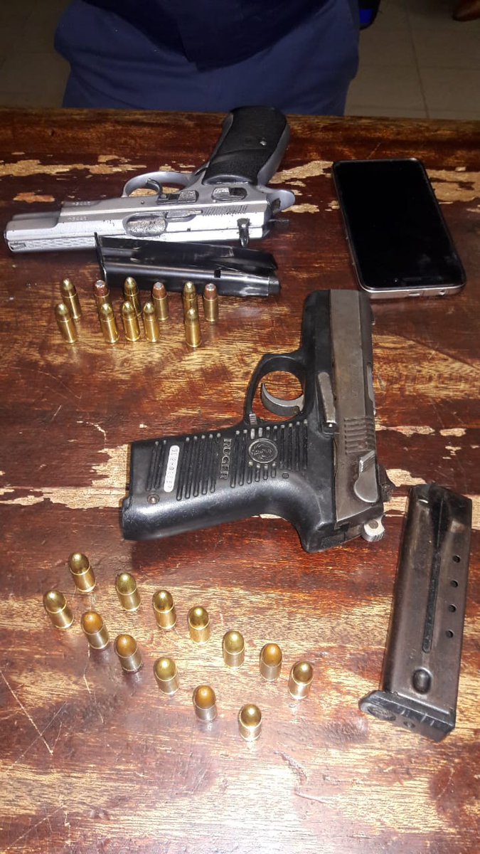 Three firearms recovered within the Mthatha Cluster