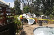 Two people left dead after a light aircraft crashed into the garden of a private residence at Vorna Valley