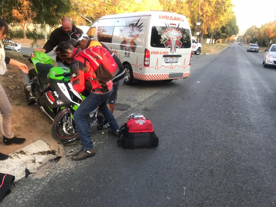 One injured in a bike collision in Randburg