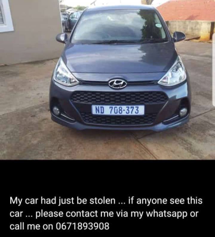 Vehicle stolen from Zinnia Court -Lotus Park