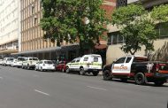 Protest action at the Department of Water and Sanitation building in Pretoria