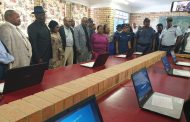 Minister Bheki Cele and PSIRA hand raise awareness in relation to school safety and cyber security.