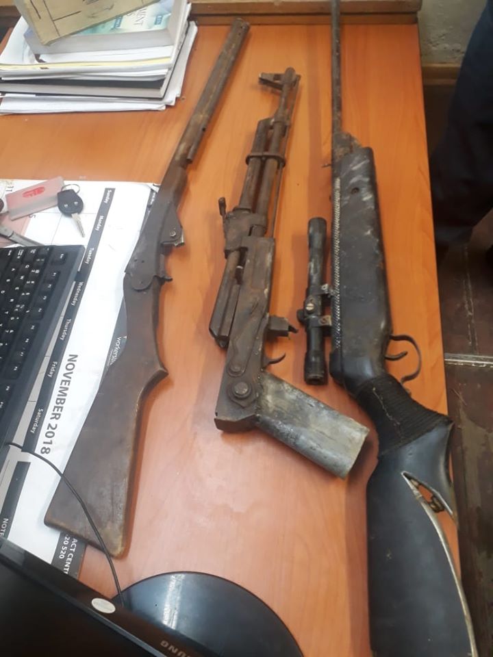 Two shotguns and an AK47 seized in Qumbu