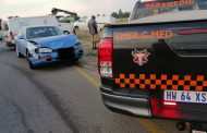 Fortunate escape from injury in a road crash in Centurion