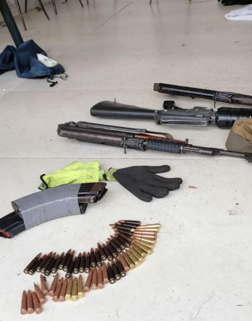 Police intercept a potential violent crime, recover high caliber firearms and ammunition at a house near Alexandra