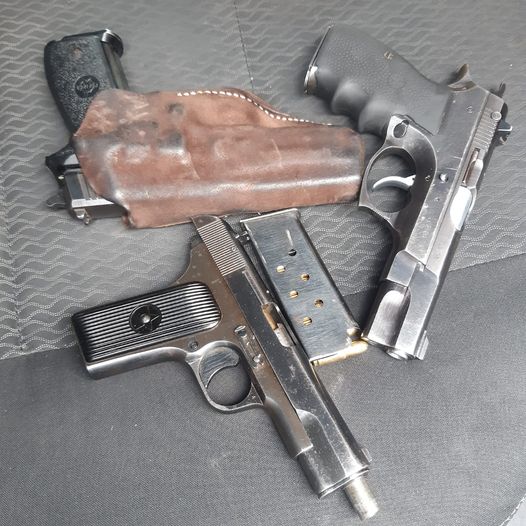 Three suspects arrested for discharging a firearm in residential area in Nyanga