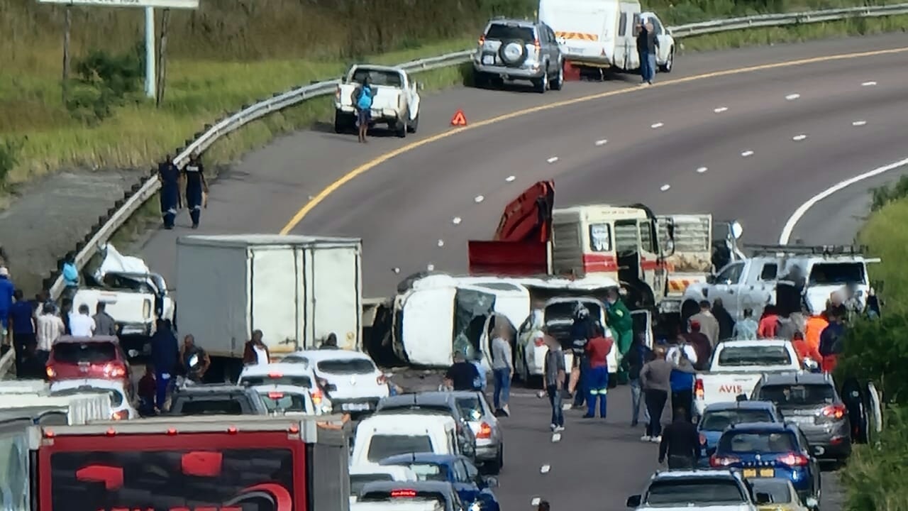 Friday afternoon horrific multiple vehicle accident on the N2 South bound near the NPC Factory.