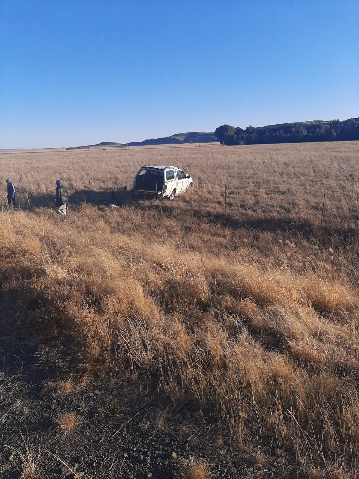 Driver arrested after bakkie filled with abalone rolls on the N6