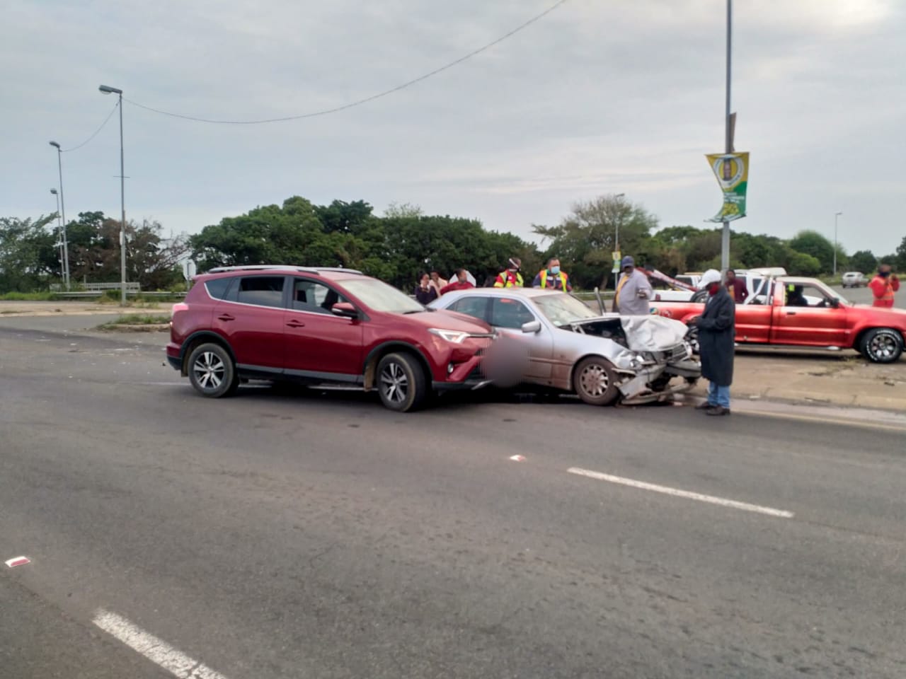 One person injured in a collision at the B10 intersection, John Ross Highway