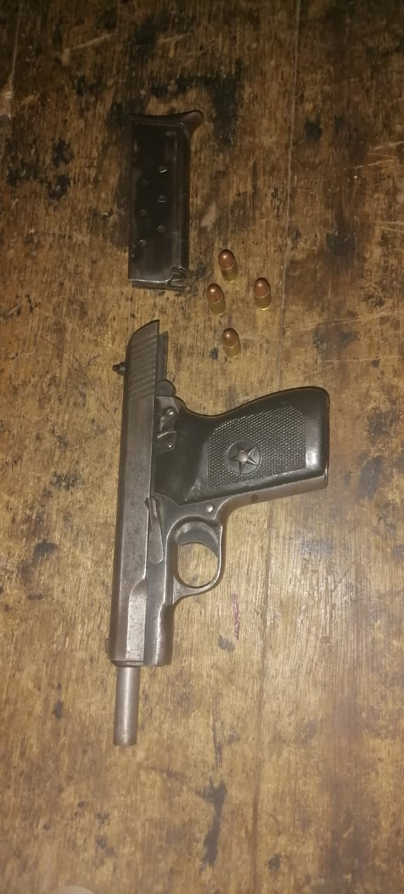 Integrated operation led to arrest of two suspects for possession of unlicensed firearm and ammunition