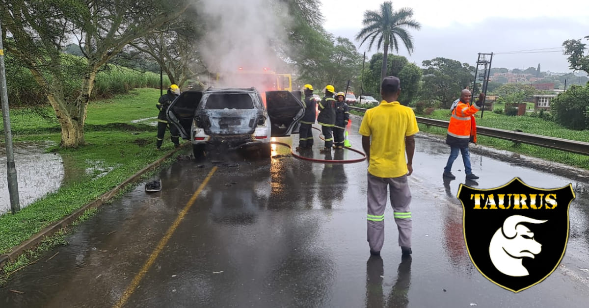 Fortunate escape from injury in vehicle fire at Dawnside