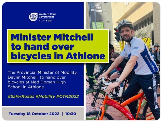 Minister Mitchell to hand over bicycles in Athlone