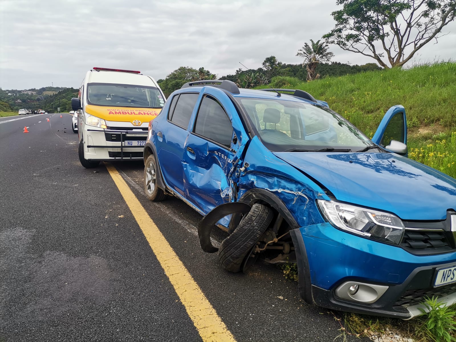 Vehicles collide on the R61 in Ramsgate