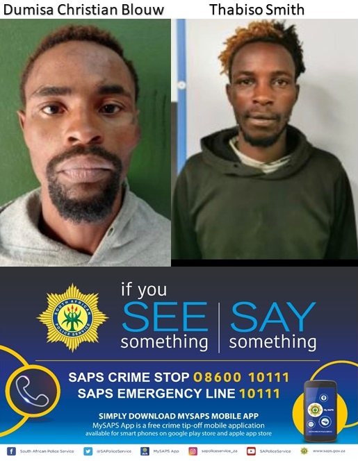 Assistance sought by Eastern Cape police to trace wanted suspects