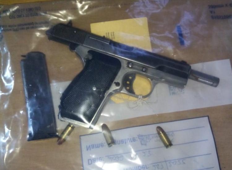 Suspect arrested for possession of unlicensed firearm and ammunition