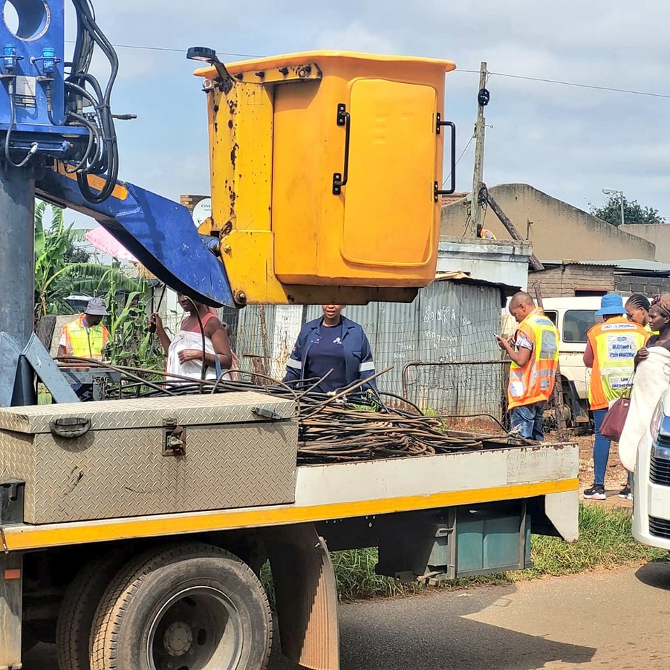 Multi-Disciplinary Illegal Electricity Connections Operation conducted in Johannesburg