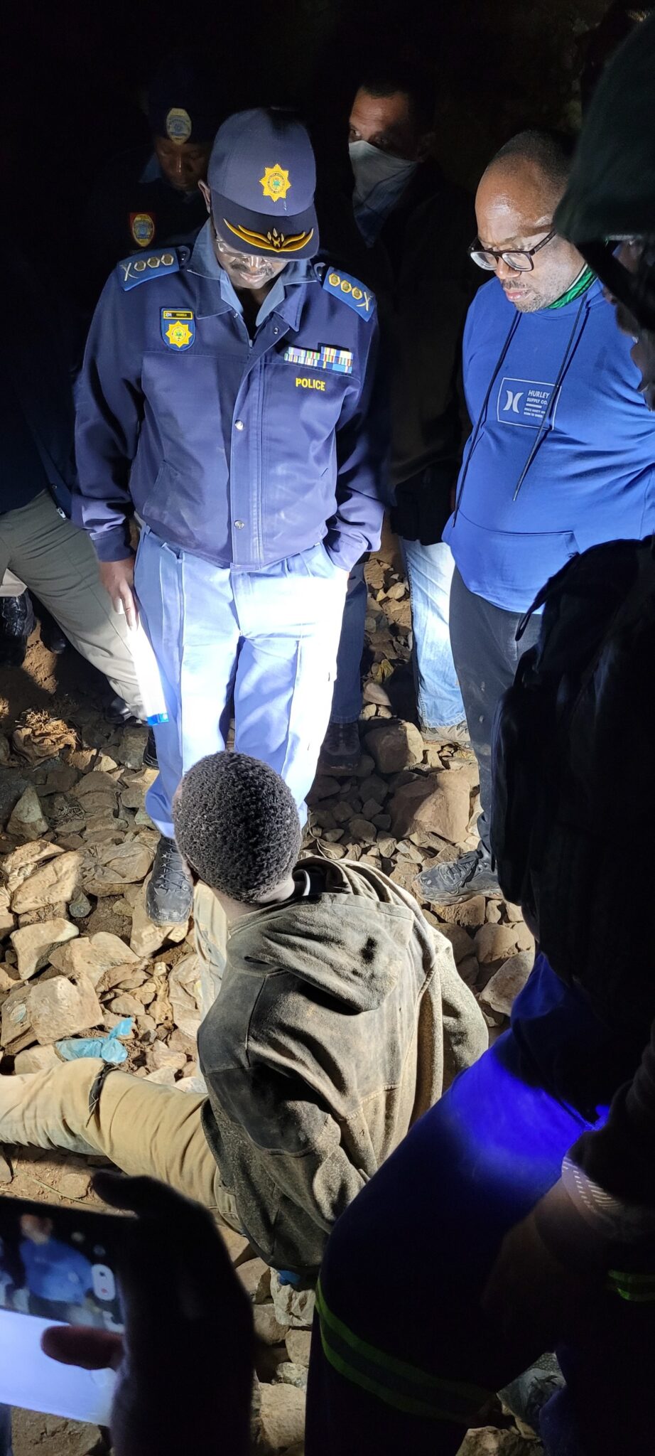 JMPD uncovered an illegal mining operation in Stormill, Rooderpoort