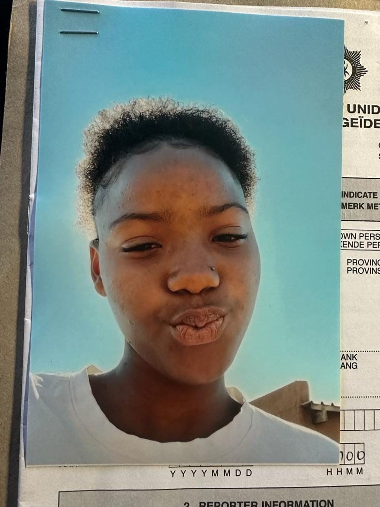 The Mothibistad SAPS is requesting the assistance of the community in locating missing 15-year-old Leago Tsiyane