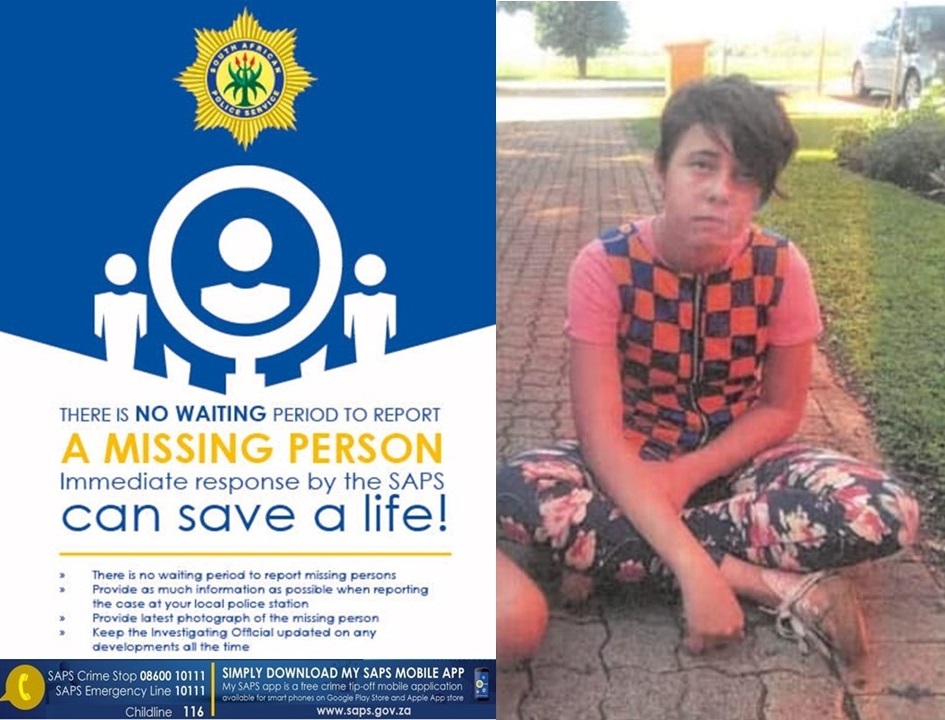 Rustenburg police request community assistance to help find missing girl