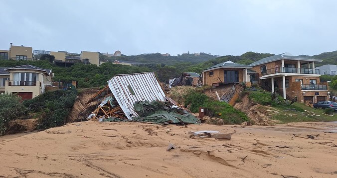 The shattering aftermath of the torrential rains and flooding in Blue Horizon Bay