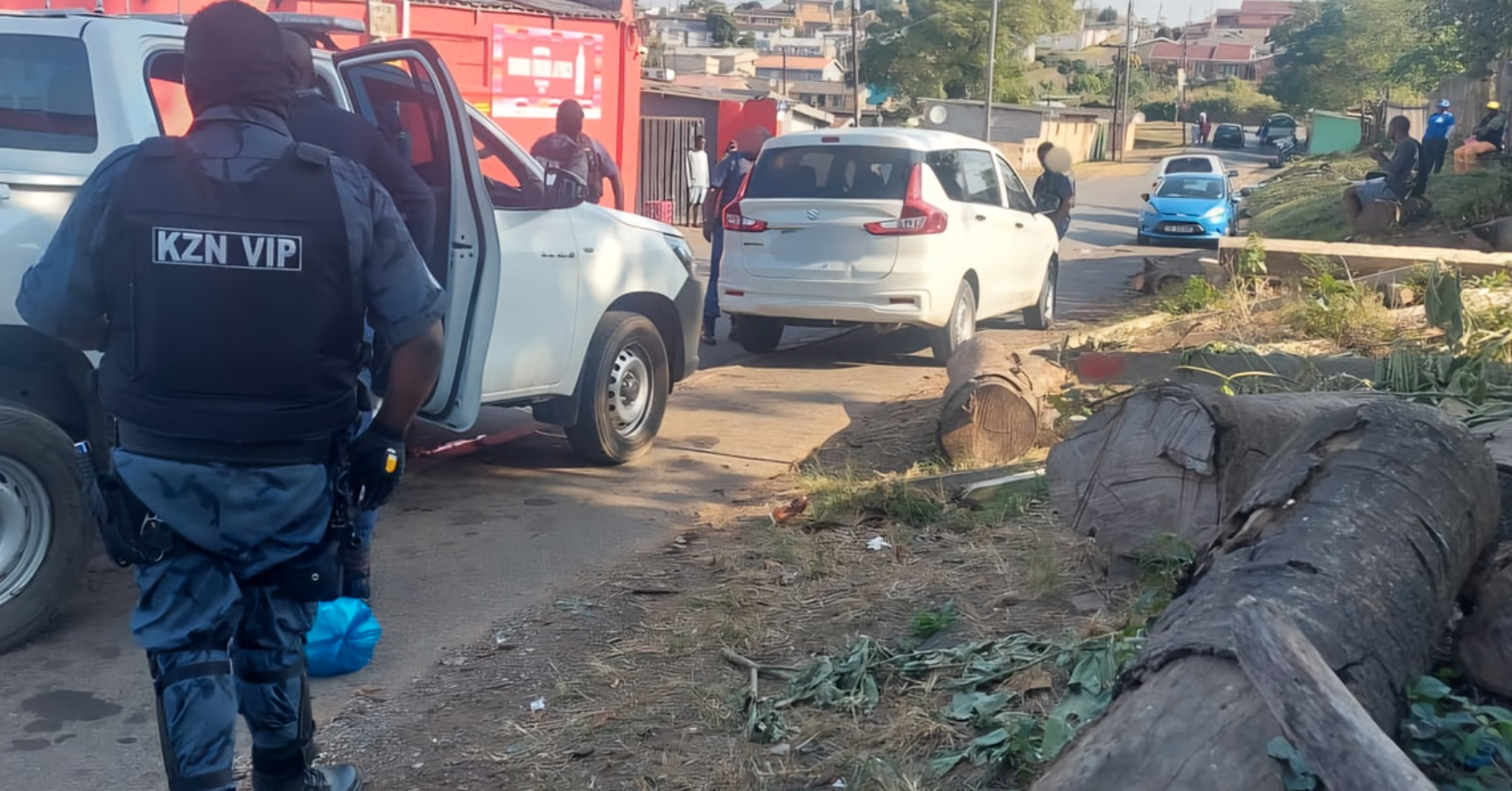 Uber vehicle used in a hijacking incident in Nordale