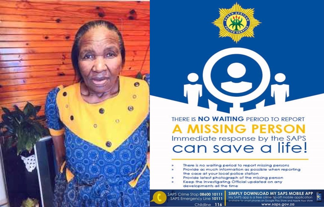 Help Table View SAPS find missing person