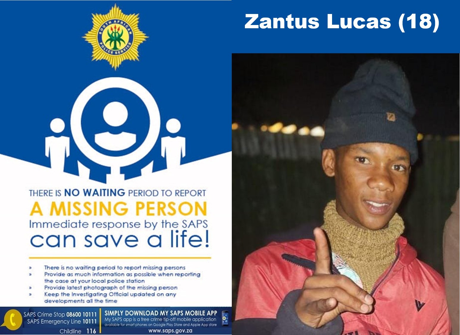 Heidedal Police in the Free State is seeking the community's assistance in finding a missing person