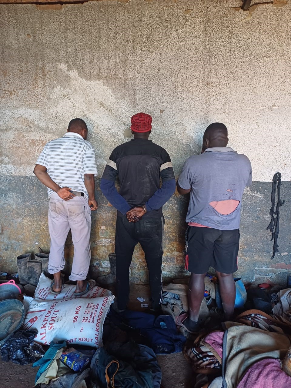 Gauteng police arrest three illegal miners during Operation Vala Umgodi in Ekurhuleni