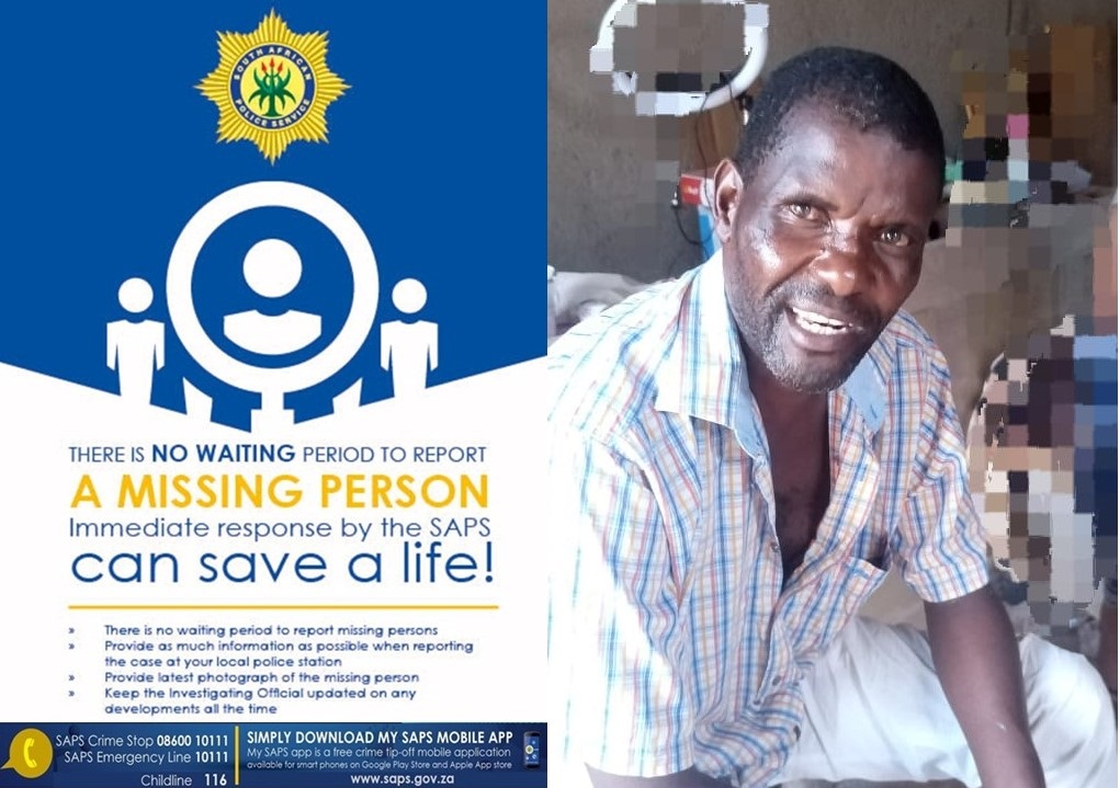 Mahwelereng SAPS appeals for information to locate a missing man last seen during initiation ceremony