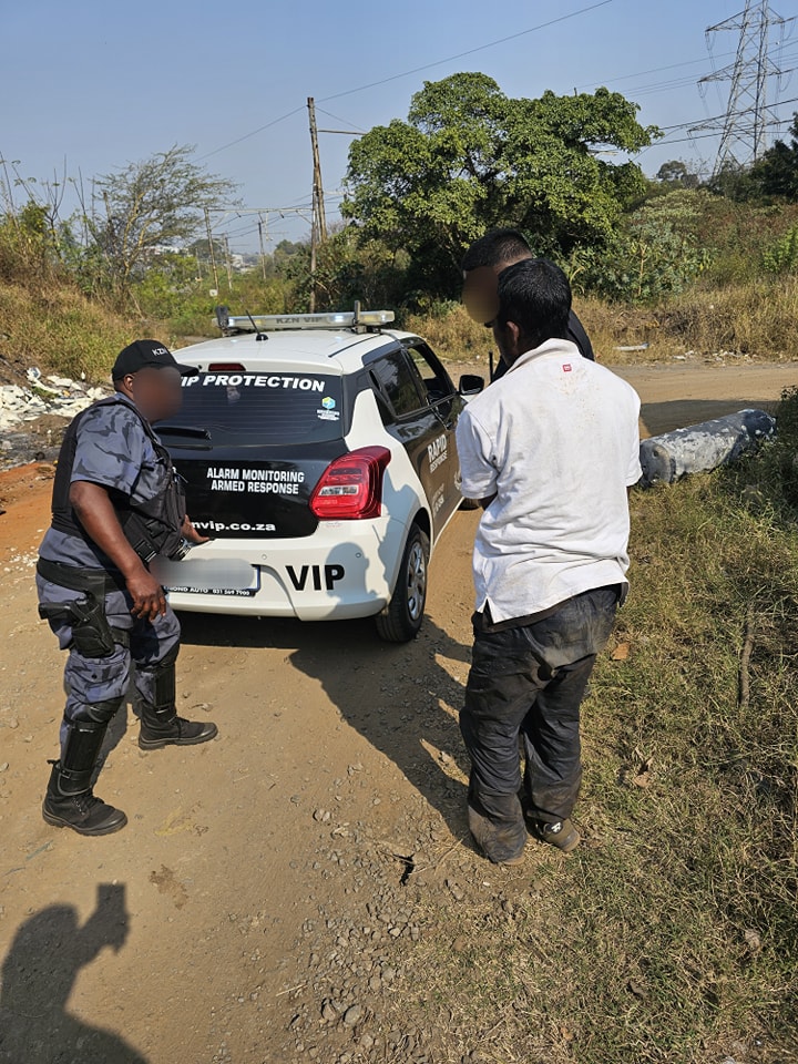 Theft suspect apprehended by members of KZNVIP in Mount Edgecombe