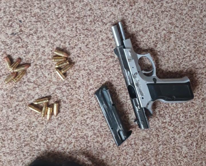 A male person arrested with an unlicensed firearm and ammunition for alleged murder committed in Bisho Eastern Cape