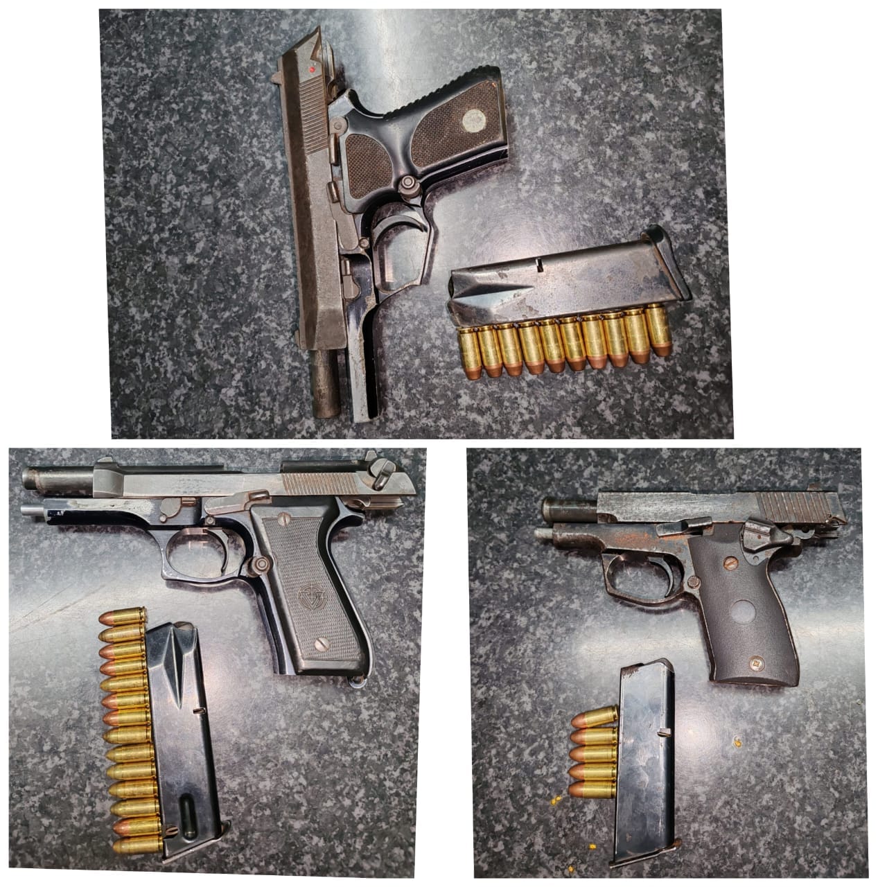 Three suspects arrested three firearms and ammunition recovered