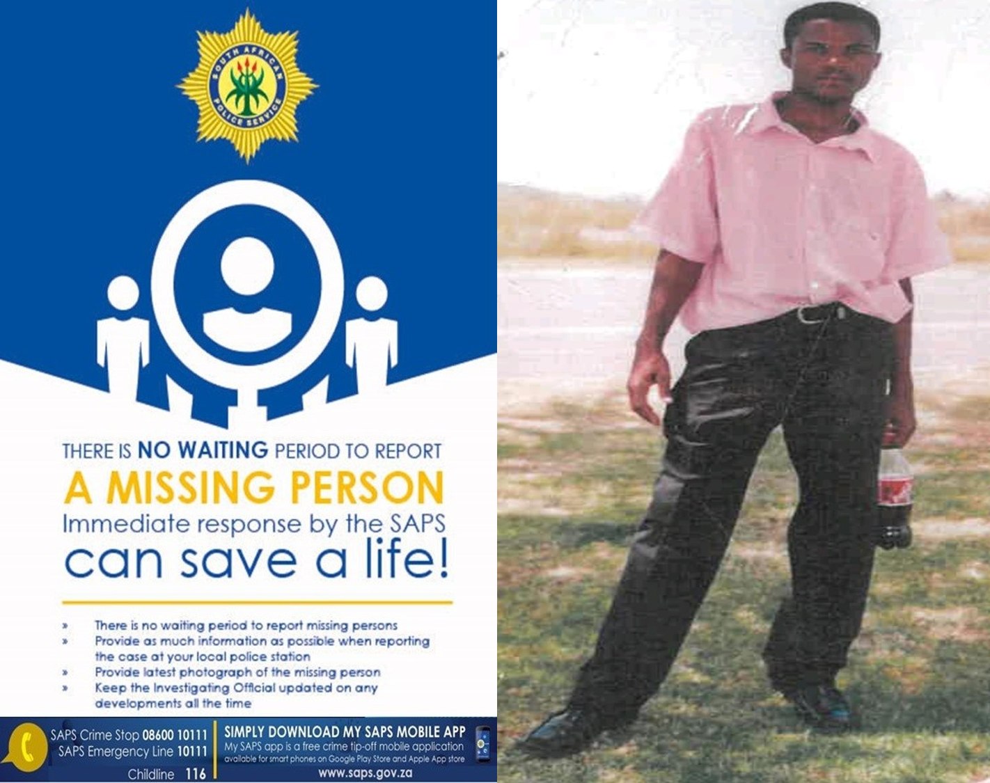 Three missing persons sought by SAPS