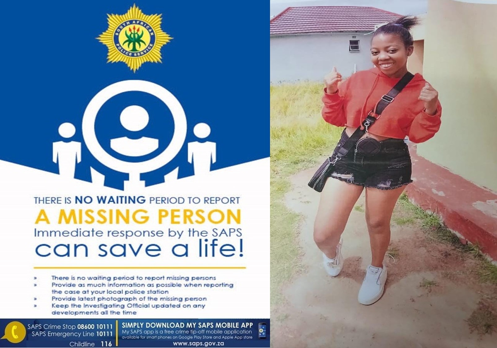 Help find missing young girl from Bohlokong