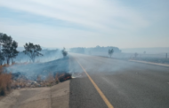 Reports of a wildfire on the R56