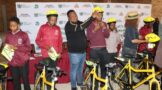 43 learners benefit bicycles from Thuntsa Lerole in Morokwaneng