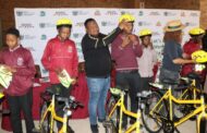 43 learners benefit bicycles from Thuntsa Lerole in Morokwaneng