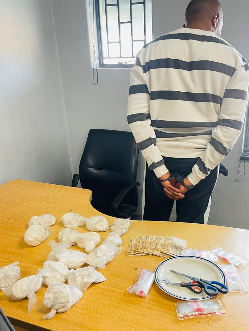 Suspect nabbed for dealing and possession of suspected cat drugs valued at R400 000 in Welkom CBD